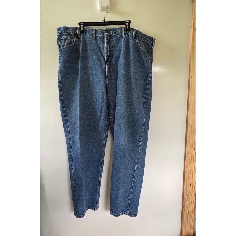Carhartt Men's Denim Jeans Blue 50x32 Chore Western Outdoor Workwear